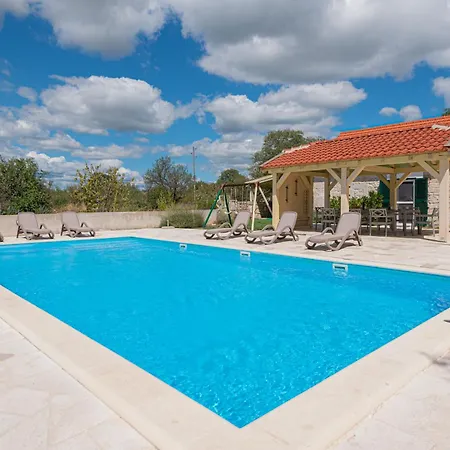 Rural Olive Krka: Poolside Retreat Near Krka Park